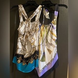 Cache silk “mobwife”/“buchona” aesthetic shirts bundle size small